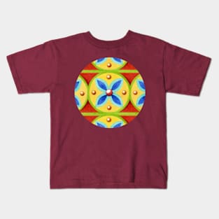 Heraldic Quartrefoil Stripe Kids T-Shirt